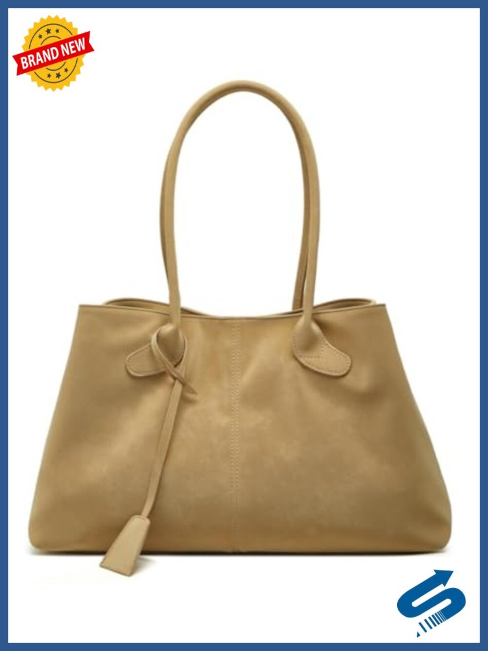 Imitation Suede Tote Bag Hobo Shoulder Crossbody Large Capacity Slouchy Handbag